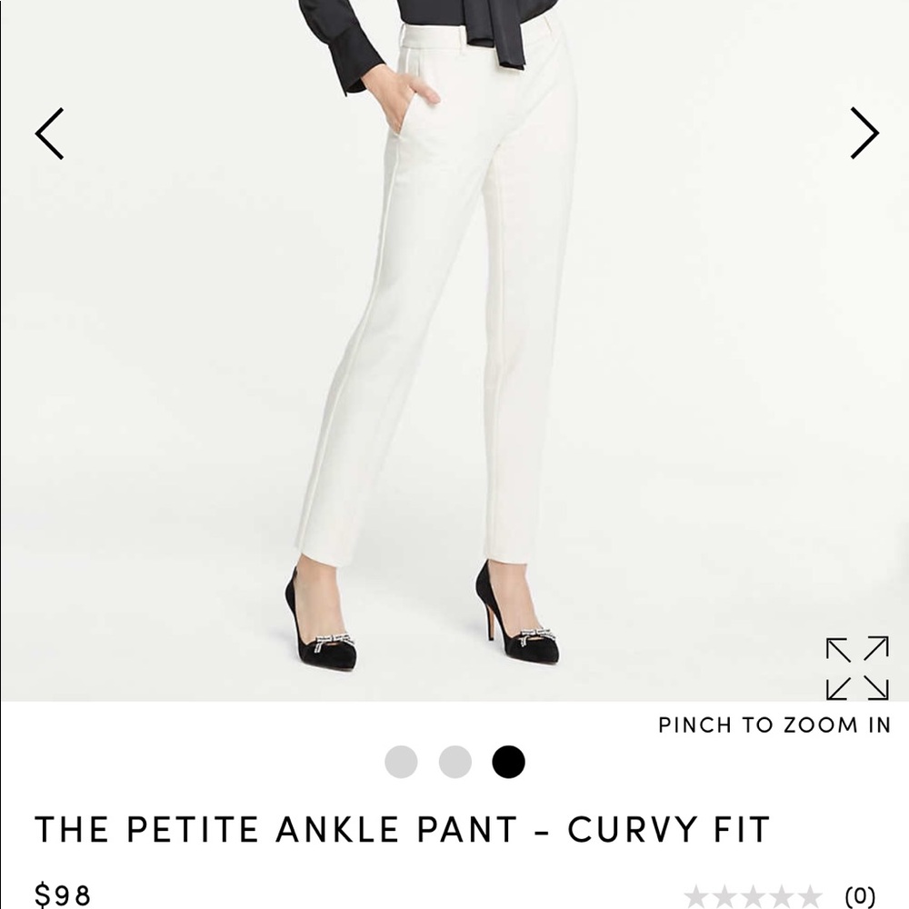 Ann Taylor Petite Ankle Pants-Curvy Fit